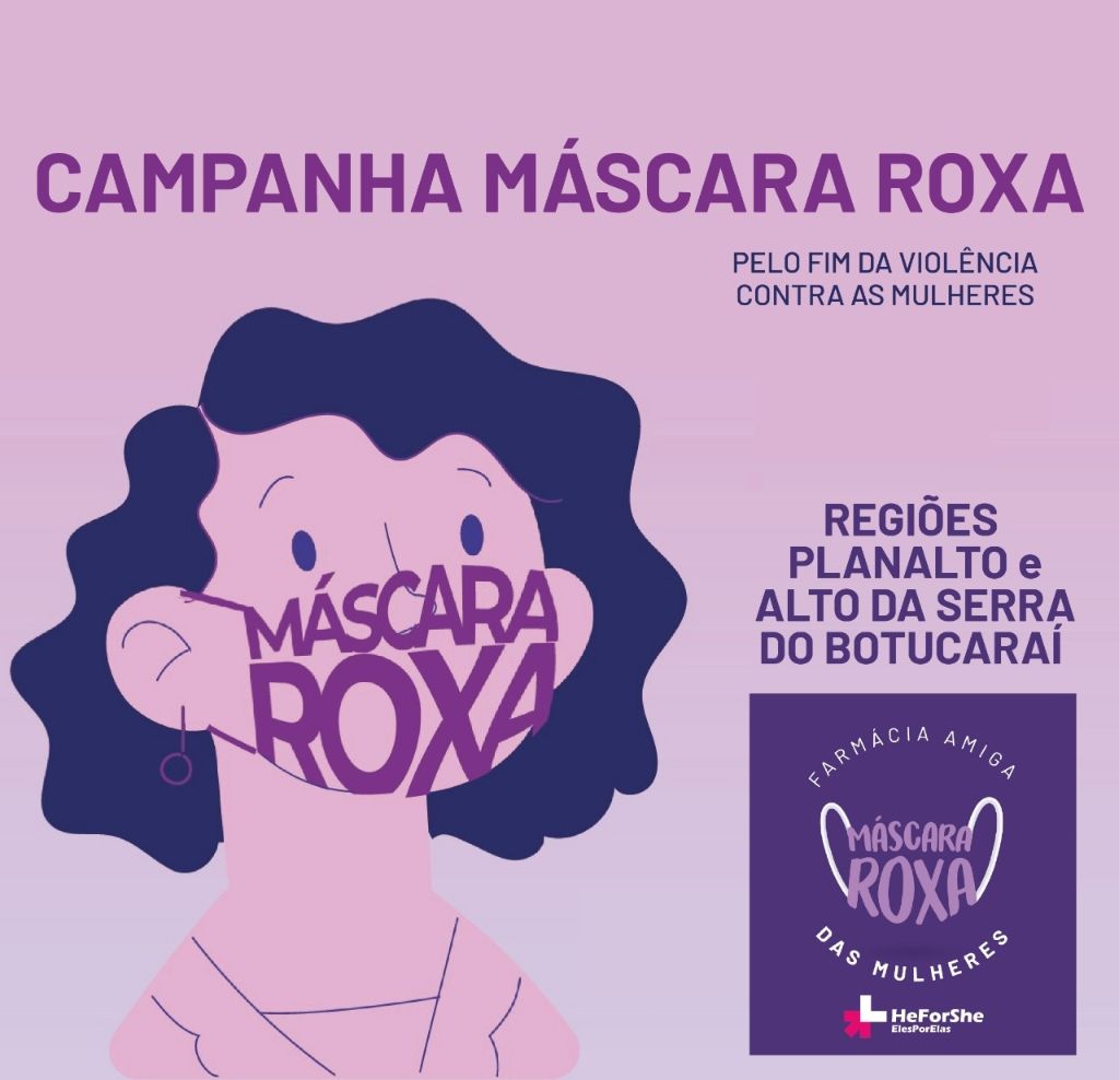 Máscara Roxa: Não à violência doméstica