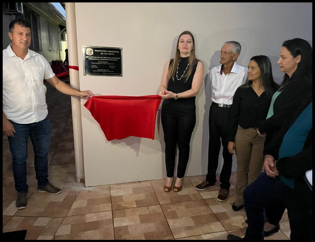 EDUCAÇÃO: Com aproximadamente R$ 700 mil de investimento ampliação da EMEF Laurentino Machado foi inaugurada