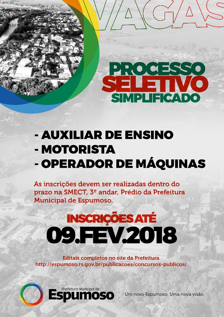 PROCESSO SELETIVO (MOTORISTA, OPERADOR DE MÁQUINAS E AUXILIAR DE ENSINO)