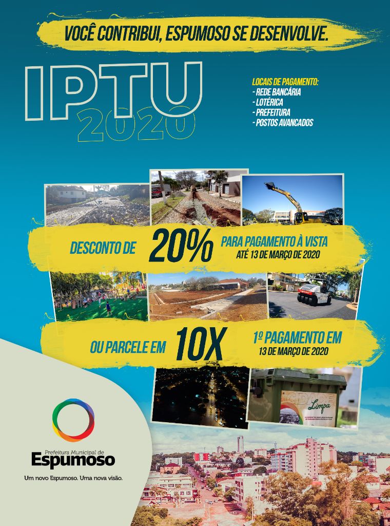 IPTU | Contribua com o desenvolvimento de Espumoso