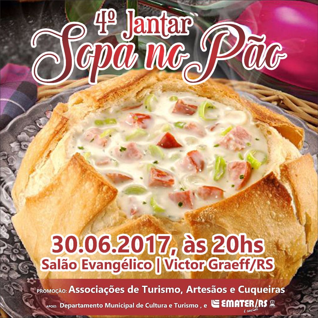 4º Jantar Dançante Sopa no Pão será realizado em junho