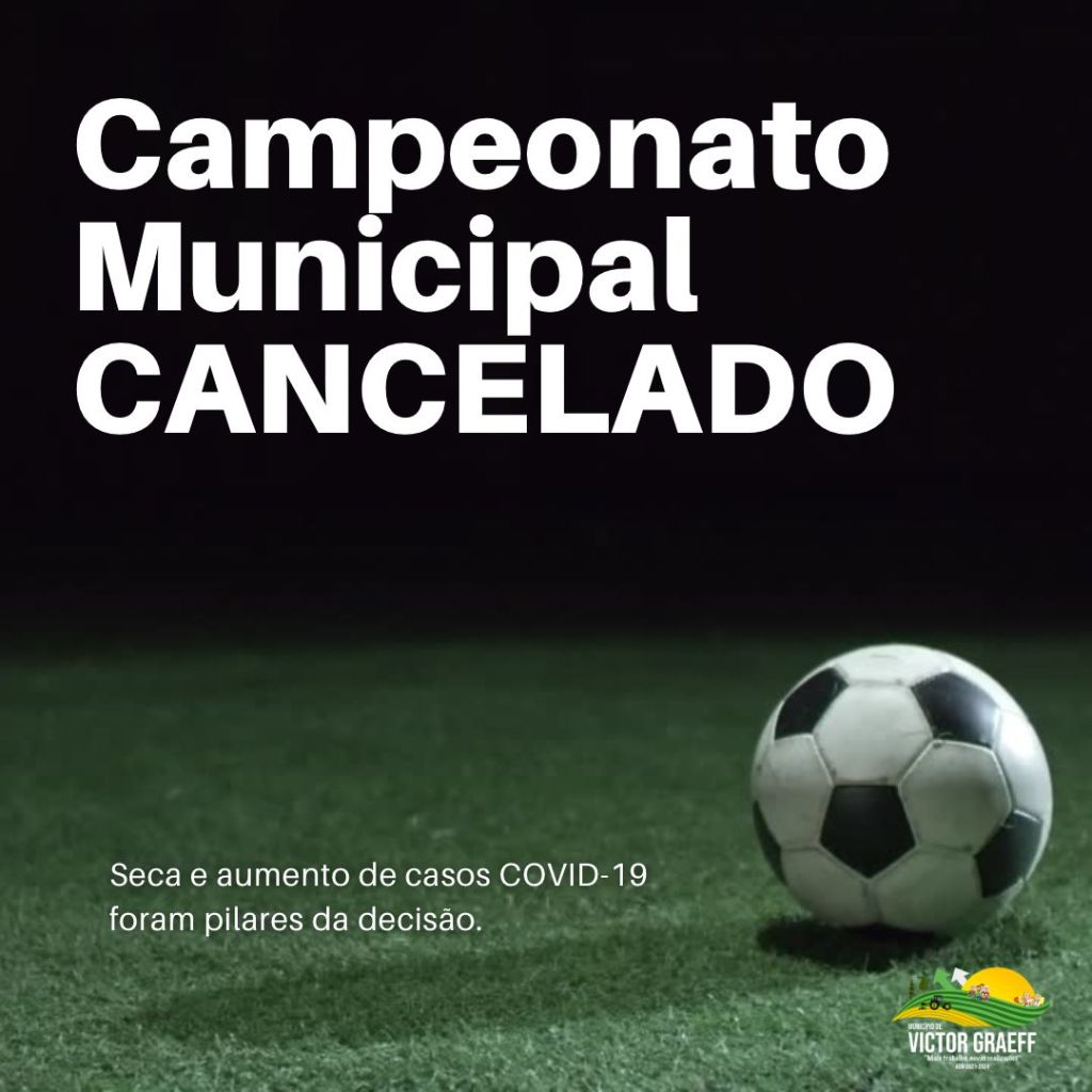Campeonato Municipal cancelado
