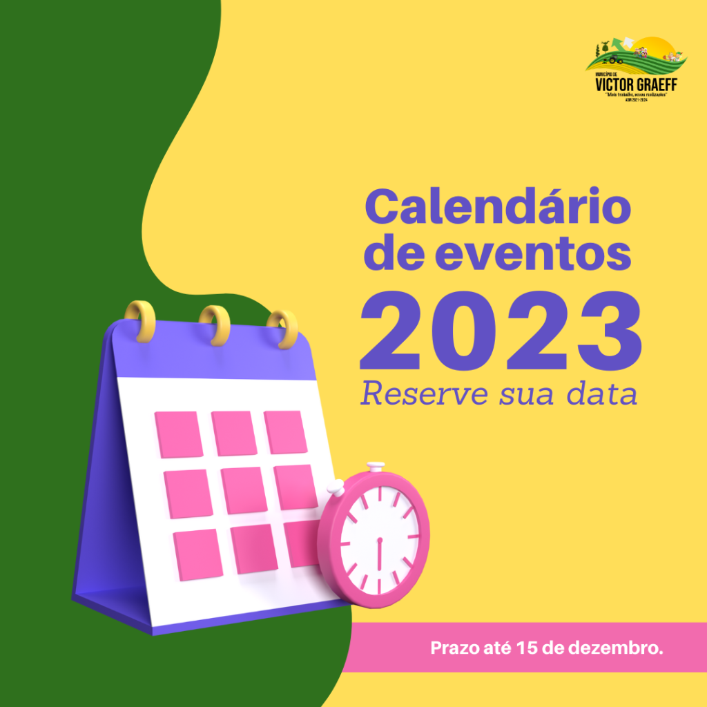 Organização do Calendário de Eventos 2023