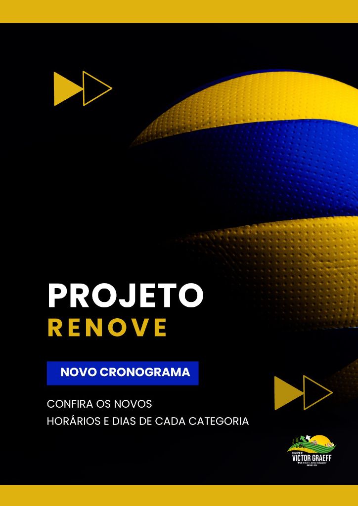 Novo Cronograma do Projeto de Voleibol RENOVE