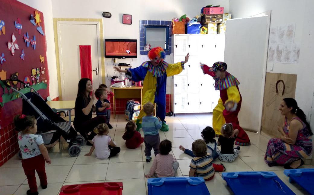 Crianças participaram de atividades festivas voltadas ao Dia da Criança