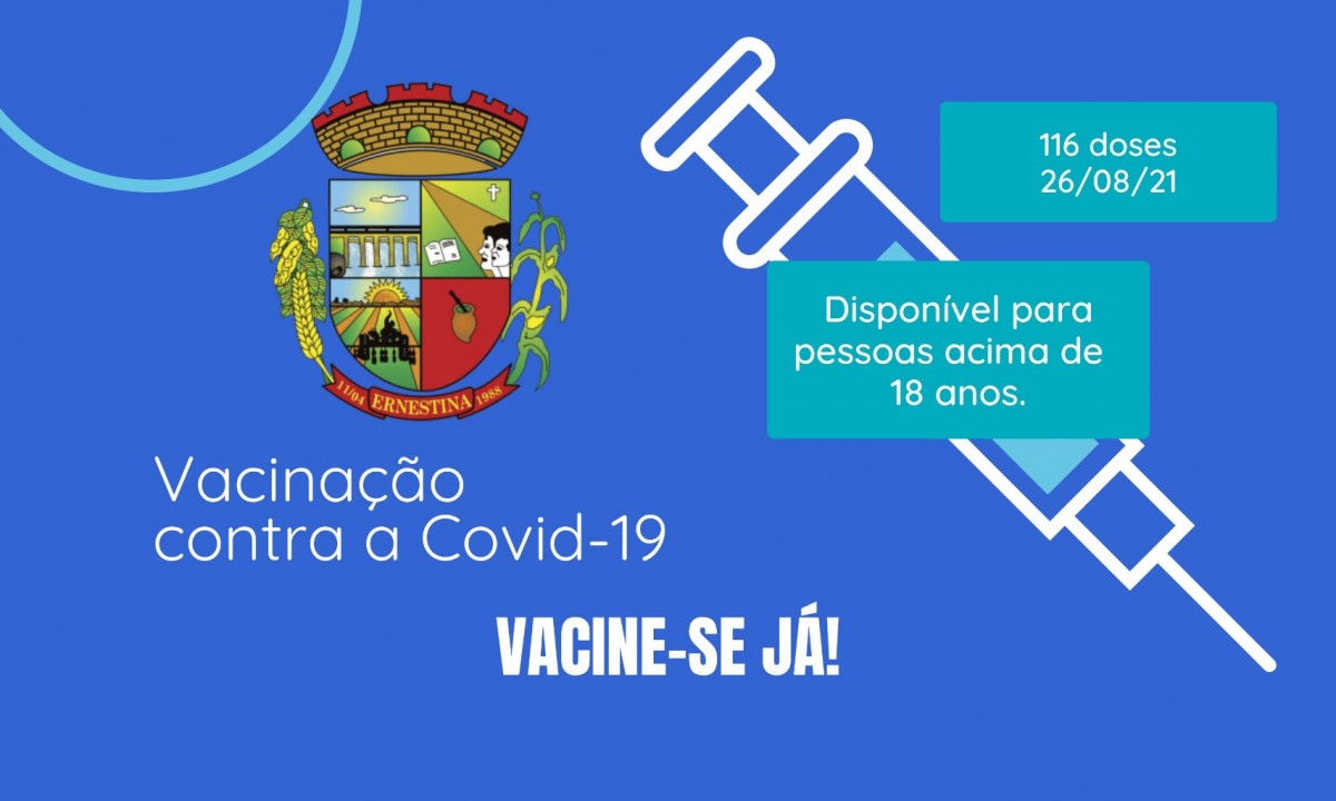 Nova remessa de doses de vacinas contra a Covid-19
