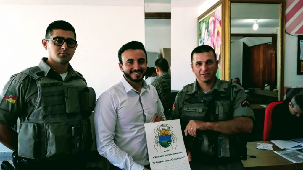 Brigada Militar de Ibirapuitã recebe homenagem do Legislativo Ibirapuitense pelo bom serviço prestado no Município