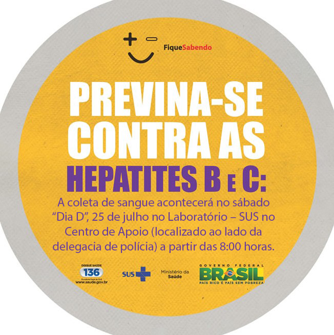 Campanha de Testagem para Hepatite B e C