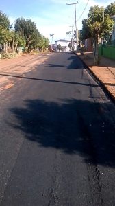 Recolocação de asfalto na Rua Pernambuco devido a drenagem realizada naquela rua