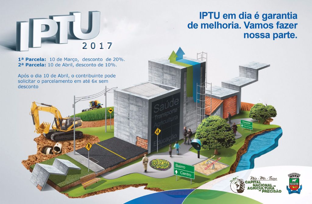 Administração inicia distribuição do IPTU 2017