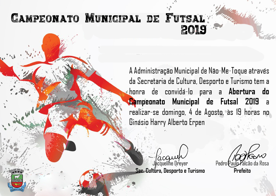 Municipal de Futsal inicia dia 4 de agosto
