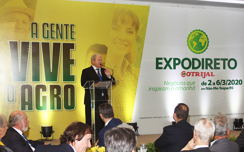 Prefeito Gilson participa do lançamento da Expodireto Cotrijal 2022 