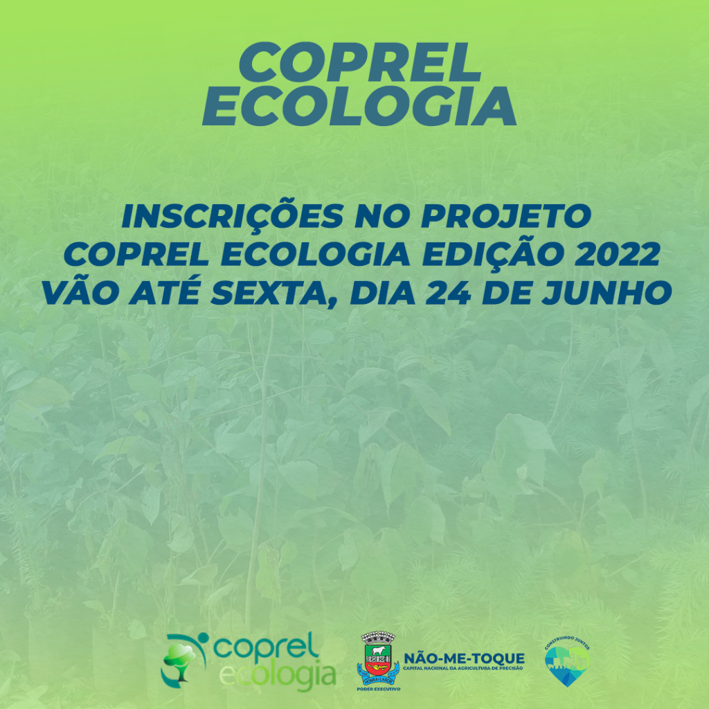 Inscrições no projeto Coprel Ecologia vão até sexta(24)