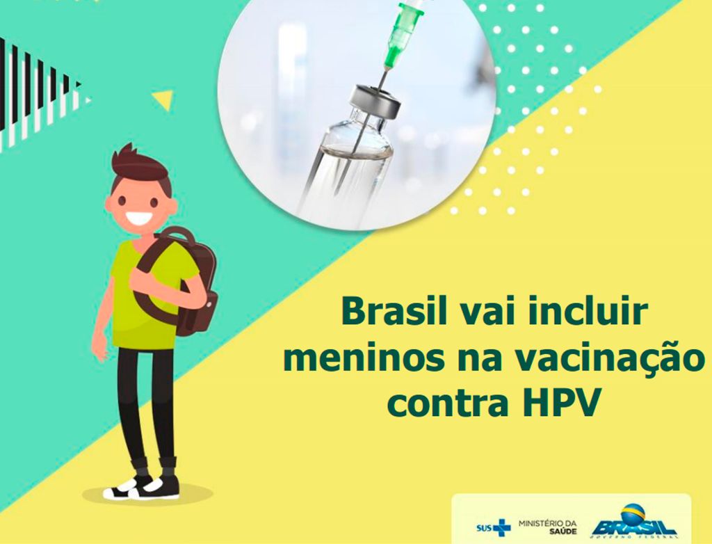 Ministério da Saúde amplia a faixa etária da vacina HPV para meninos