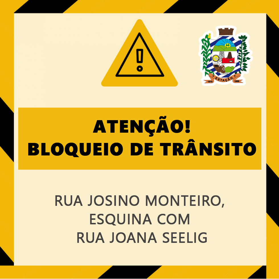 ⚠️⚠️ Atenção para o bloqueio de trânsito!⚠️⚠️