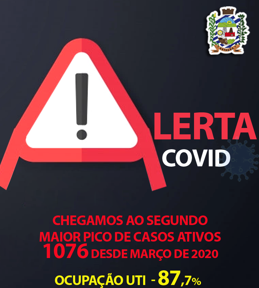 NOSSA REGIÃO RECEBE O TERCEIRO ALERTA COVID-19