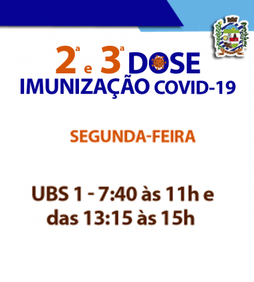 IMUNIZAÇÃO COVID-19 – SEGUNDA-FEIRA 21/03