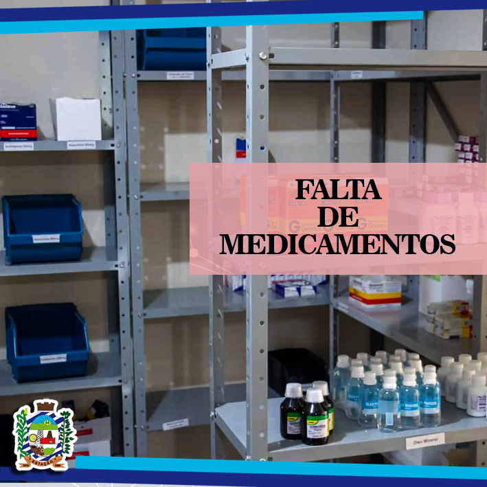 NOTA INFORMATIVA: Falta de medicamentos causada por fatores internacionais afeta a saúde pública.